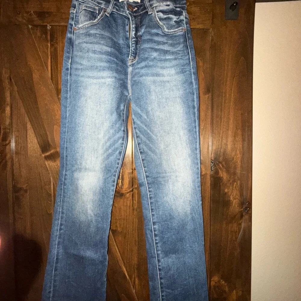 Women's High Rise Blue Jeans - Picture 1 of 4